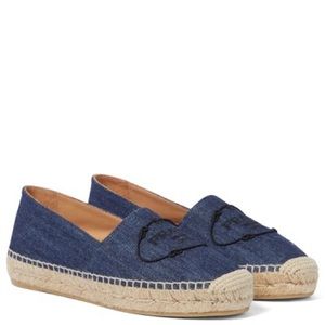 Womens logo Denim Espadrilles